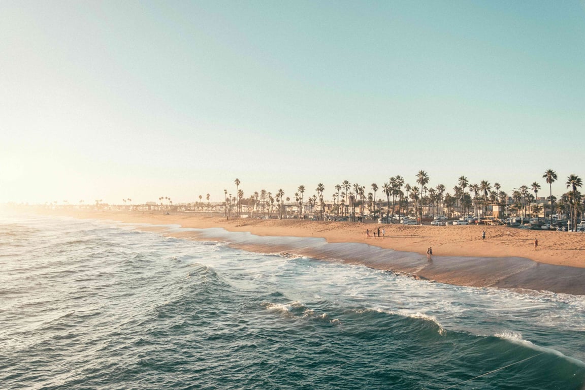 Beach in Orange County, California