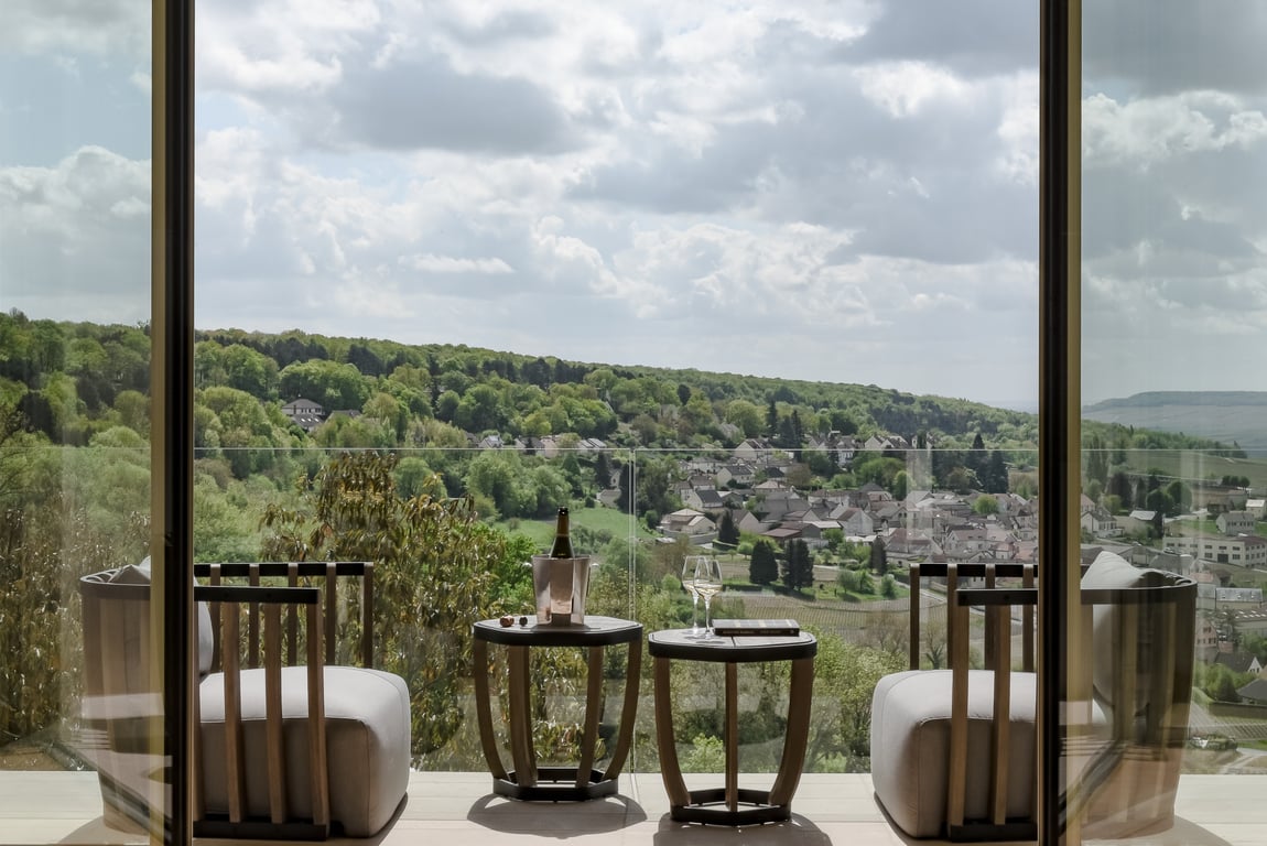 Where You Should Raise a Glass to Celebrate International Champagne Day This Year | Auberge du Soleil hotel | Royal Champagne hotel | Pendry Chicago hotel | Vakkaru Maldives hotel | Baccarat Hotel | The Genevieve hotel | The Estate Yountville