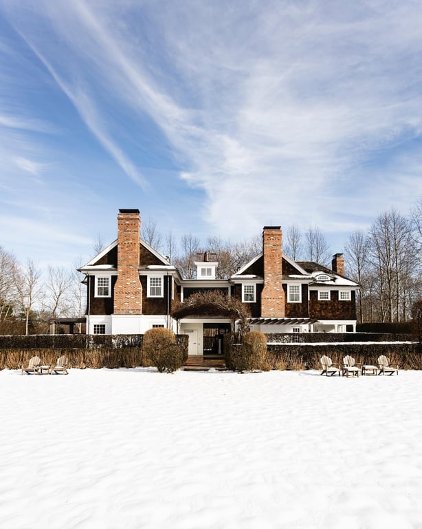 The Reform Club entrance | The Reform Club kitchen | The Reform Club bedroom suite | The Reform Club outdoor fireplace | This Stylish Boutique Hotel in the Hamptons Embraces the Fall Season