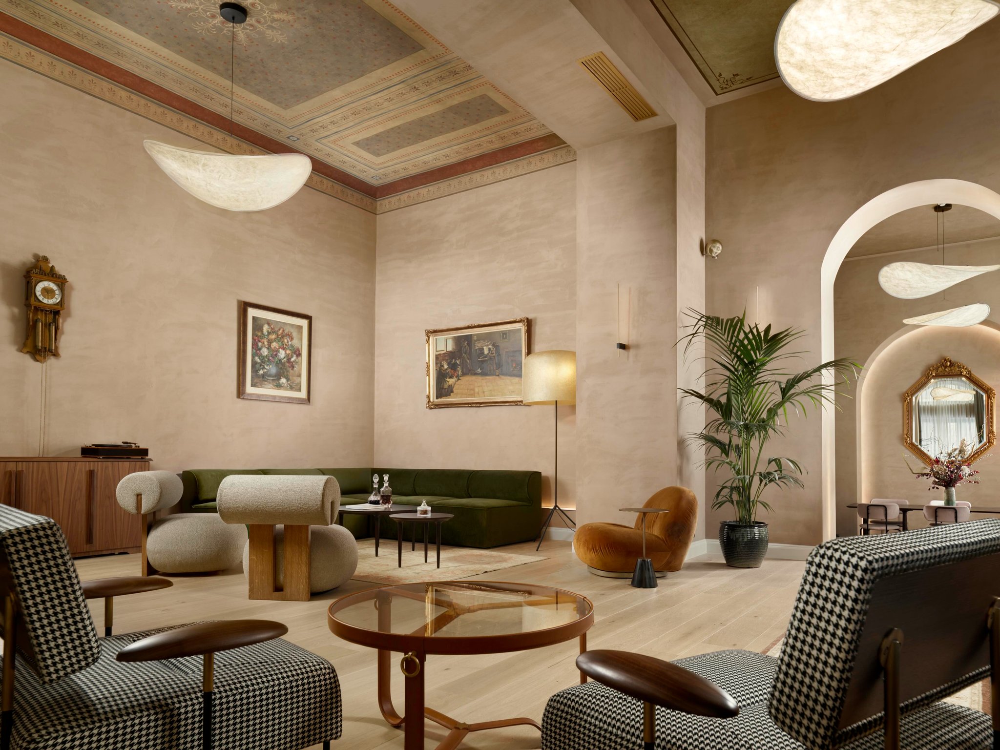 Lobby interiors at Monument Hotel Athens