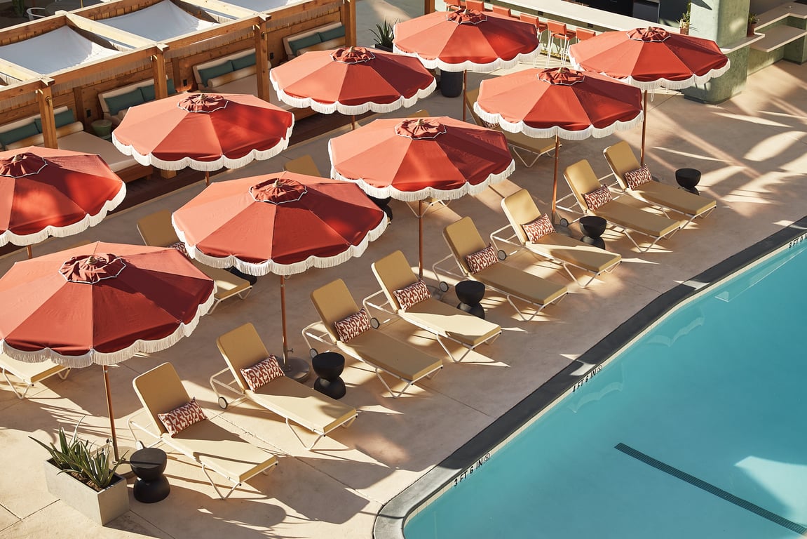 Life House Palm Springs poolside view