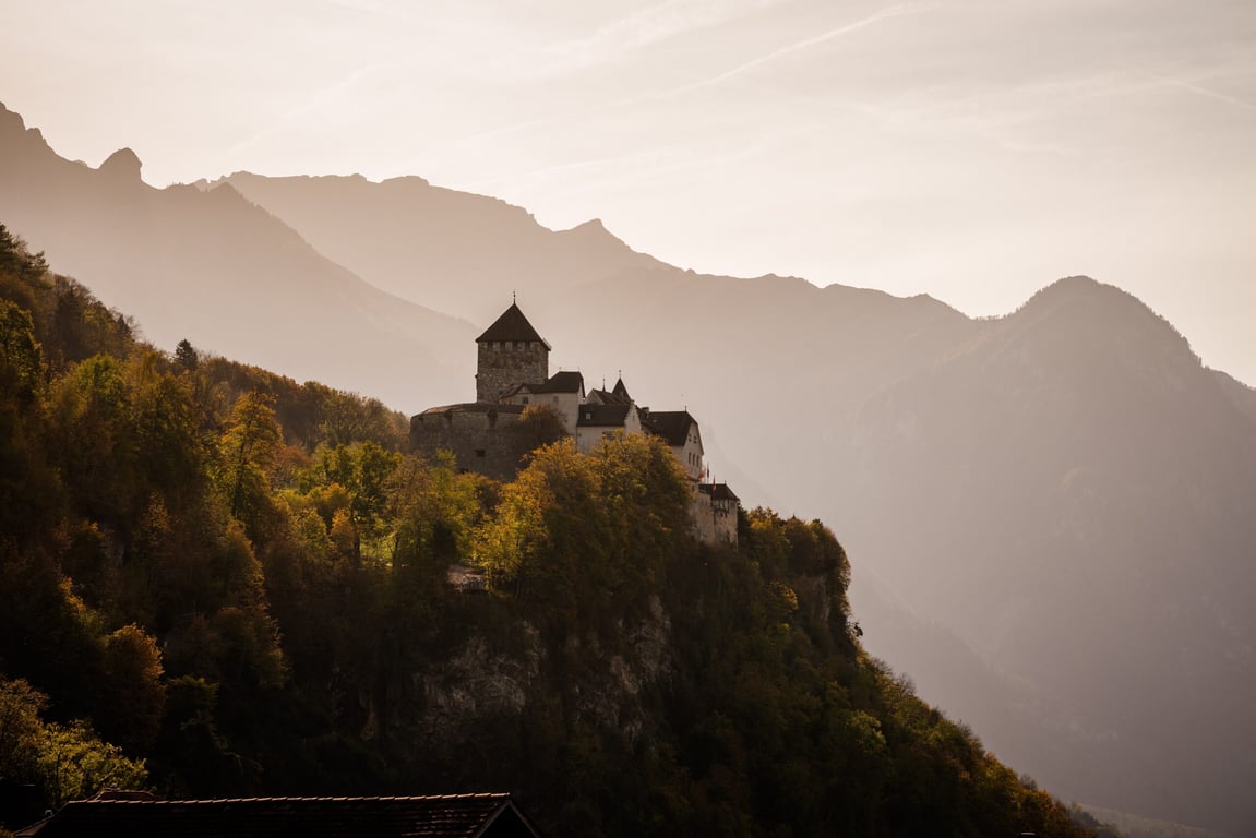 What It's Like to Visit Lichtenstein — The 6th Smallest Country in the World | Vaduz aerial view | Vaduz aerial view | Vaduz Castle | Malbun aerial view | JUFA-Hotel-Malbun | Fürstin-Gina-Weg hiking trail | Park-Hotel-Sonnenhof | Fürstin-Gina-Weg hiking trail | Triesenberg aerial view | St.-Josephs-Parish-Church-in-Triesenberg