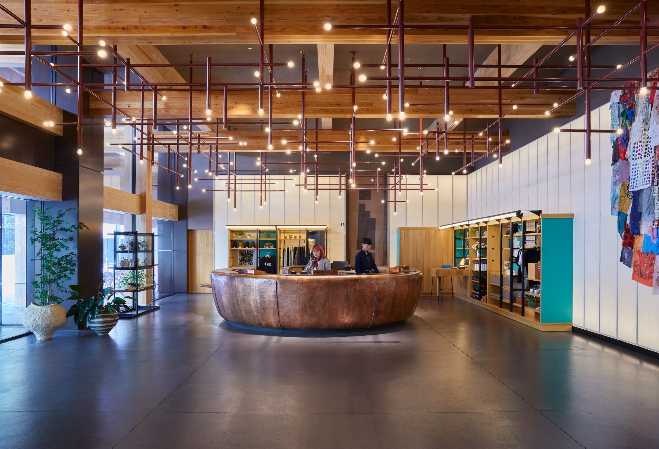 The Ace Hotel Kyoto Brings Downtown Cool to the Ancient Edo Capital | Ace Hotel Kyoto lobby | Ace Hotel Kyoto restaurant | Ace Hotel Kyoto bar | Ace Hotel Kyoto suite | Ace Hotel Kyoto beds | Ace Hotel Kyoto seating