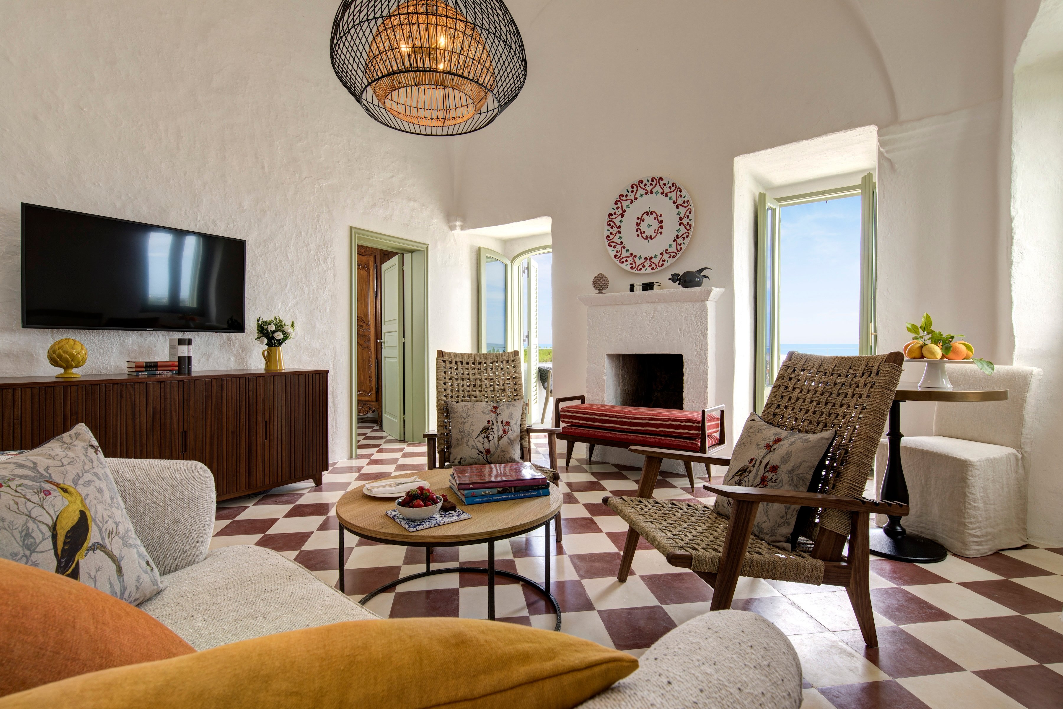 A Suite from Masseria Torre Maizza, a Rocco Forte Hotel with tiled flooring