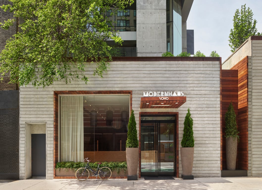 Biohacking Meets Hospitality at This Wellness Suite in the Heart of New York City | ModernHaus SoHo lobby by Nikolas Koenig | Sauna in ModernHaus SoHo | Edge sauna in ModernHaus SoHo