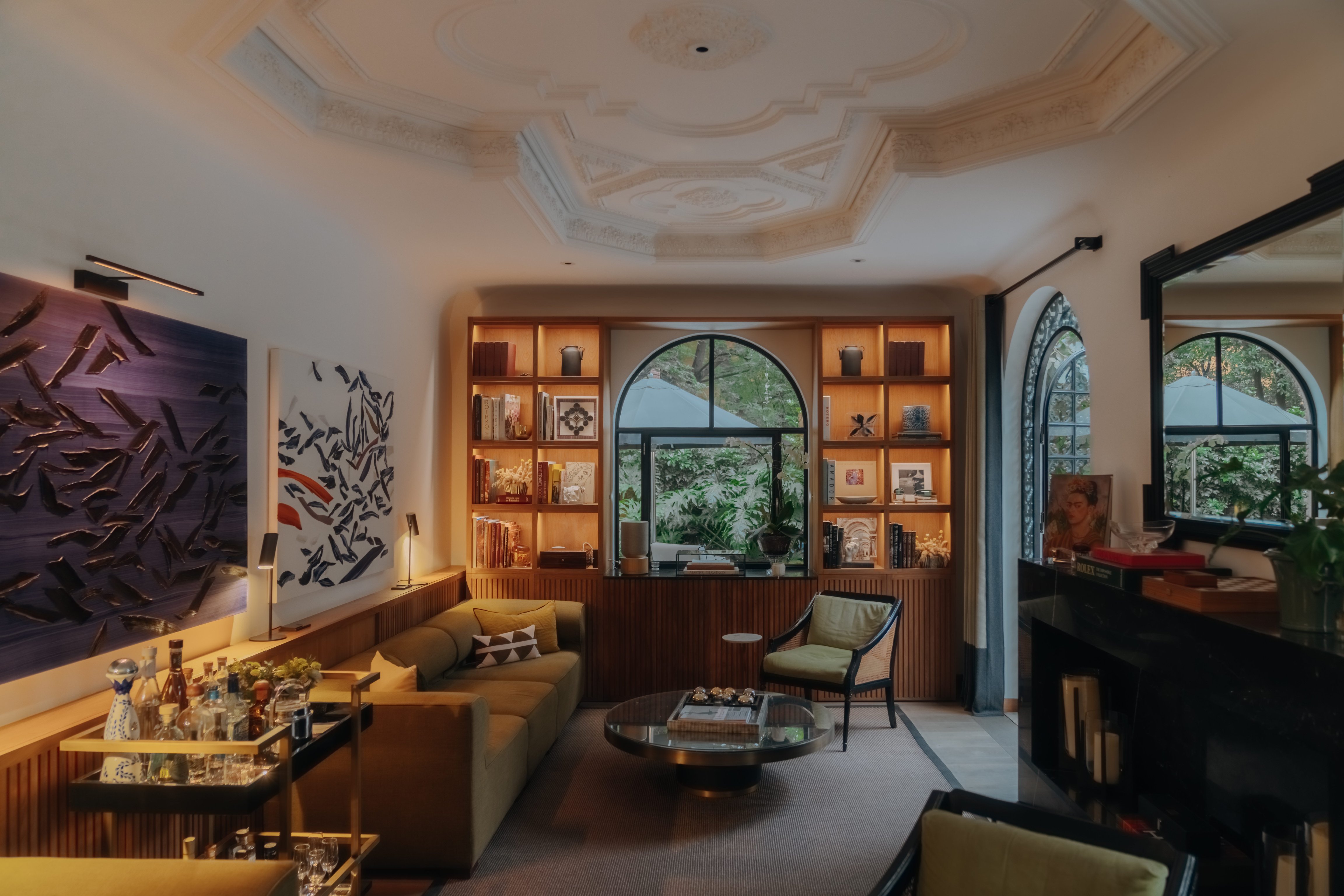 Living room at Casa Polanco