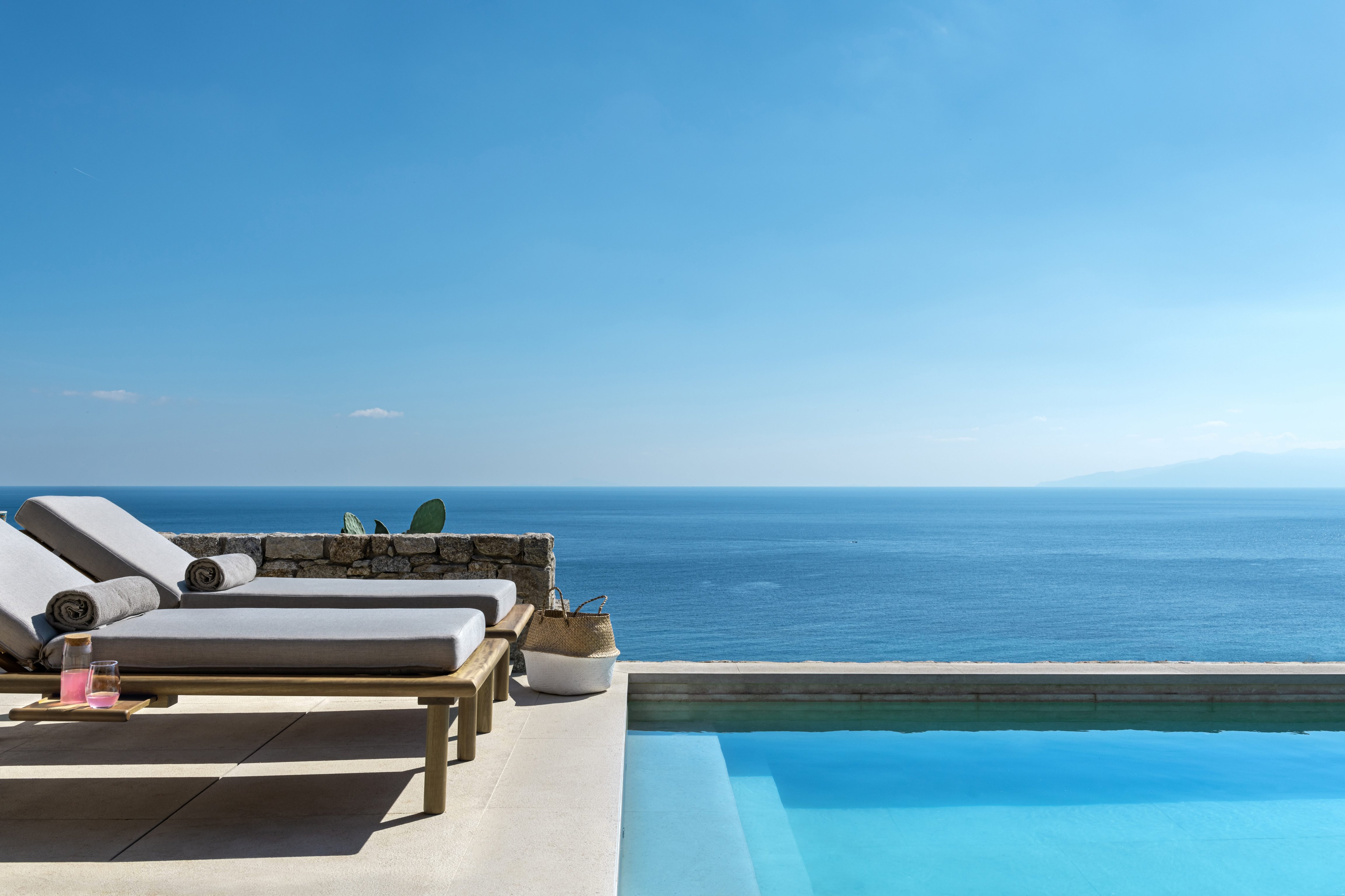 Pool view at Cali Mykonos