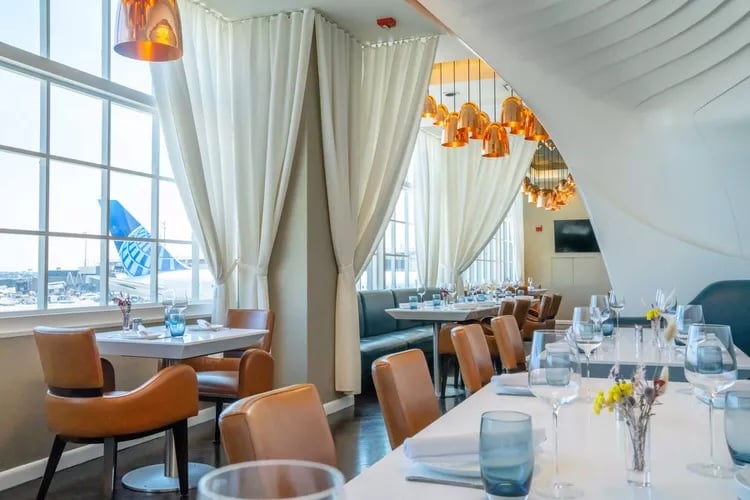 One of The Country’s Busiest Airports Has A Secret Hidden Restaurant | United Airlines Classified restaurant entrance | United Airlines Classified restaurant