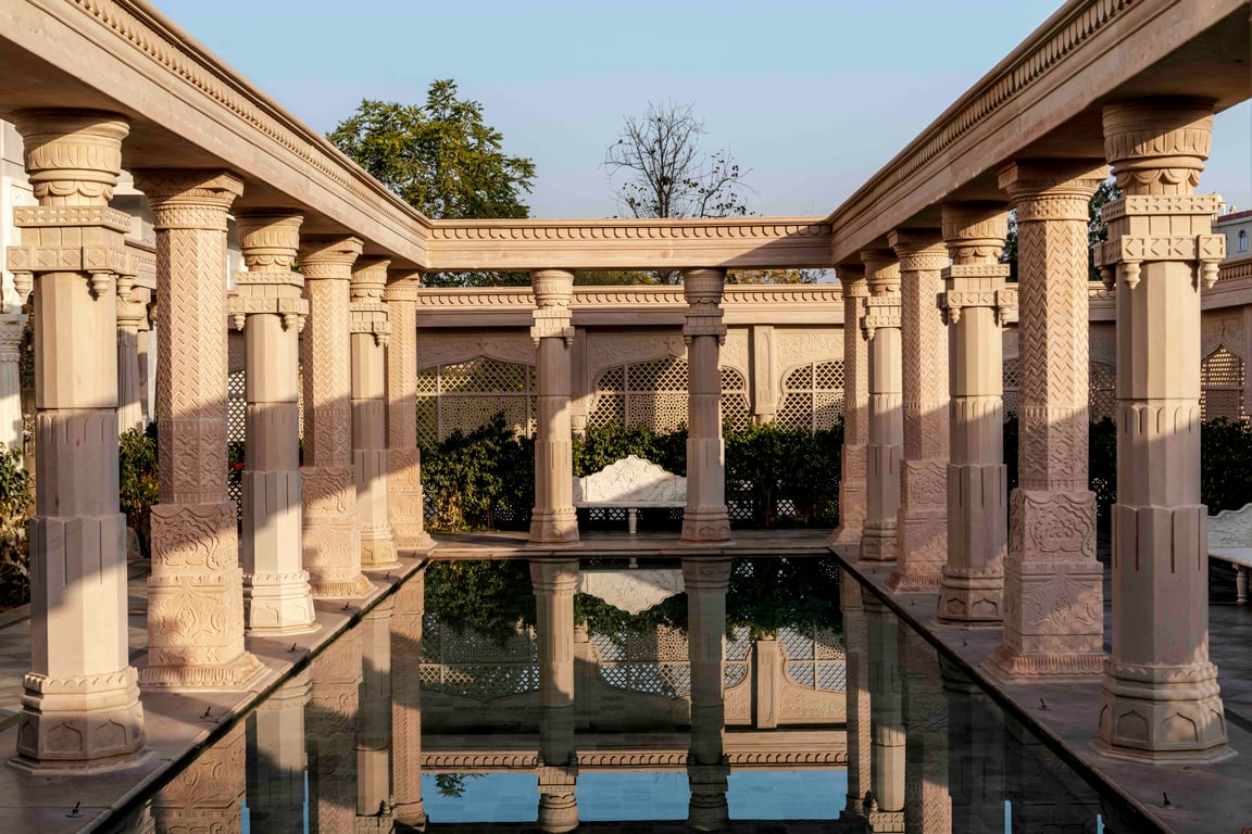 Blue room at Raffles Jaipur