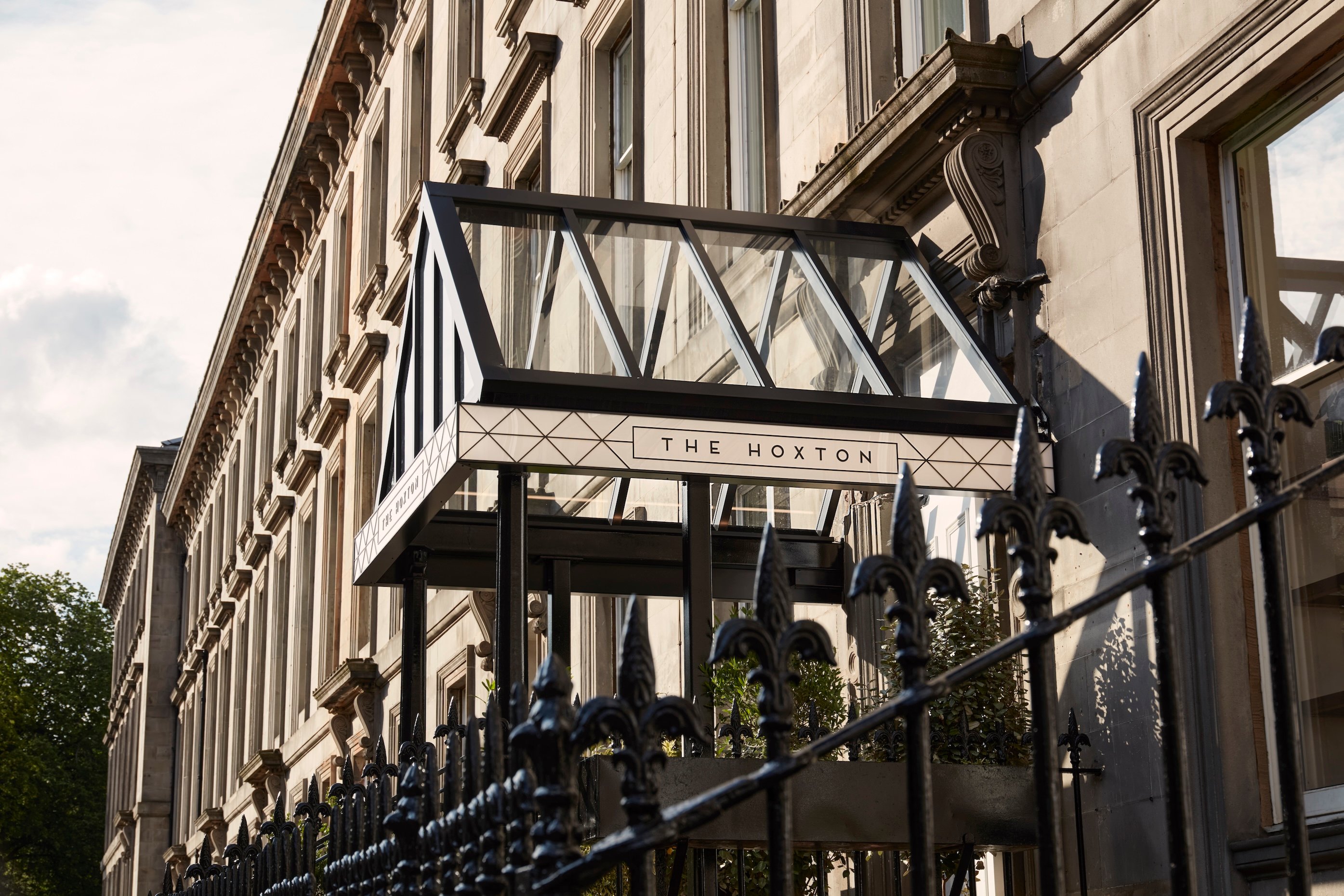 Exterior sign of the Hoxton in Edinburgh