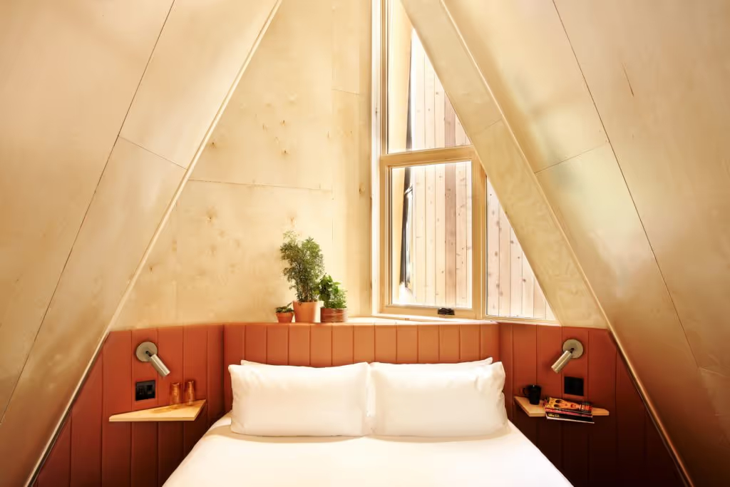 These A-frame Stays Make for the Coziest Winter Escapes | A-Frame Club | Eastwind Oliverea Valley | The Fox at Oddington | Lefay Resort & Spa Dolomiti | PALM Hotel | Lilla Norr