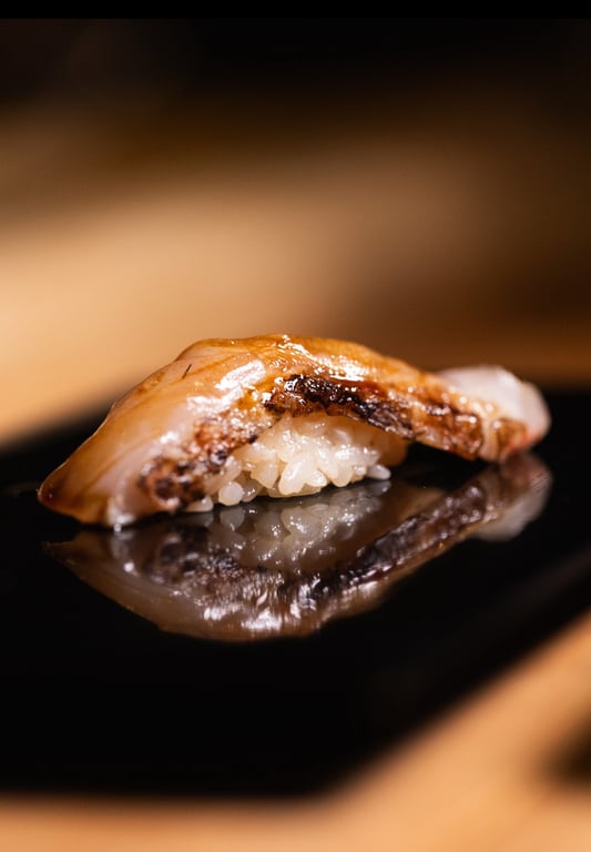 This Intimate Omakase Counter in Williamsburg Promises an Unforgettable, 18-Course Experience | Shota Omakase Chef Cheng by Patrick-Dolande | Shota Omakase bar seating by Patrick-Dolande | Shota Omakase Yaito Gatsuo by Patrick-Dolande | Shota Omakase uni by Patrick-Dolande | Shota Omakase sushi by Patrick-Dolande | Shota Omakase interior by Patrick-Dolande