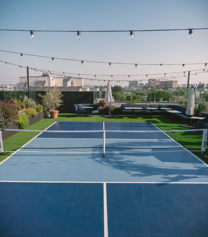These Hotels Have Perfect Pickle Ball Courts | The-Tyrall-Club | Wylder Hotel Windham | High Hampton | Rosewood Little Dix Bay Tennis | Carneros Resort | The Watergate Hotel | The Loutrel | Kinship Landing