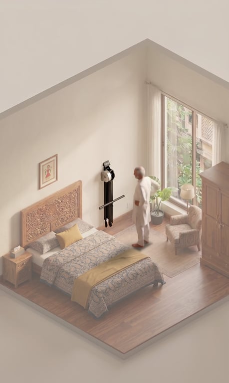 Ferra machine fits seamlessly into your living space