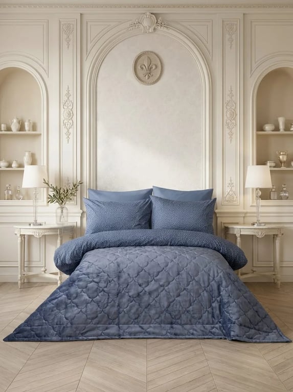 Quilted With Blanket Bedding Set 3