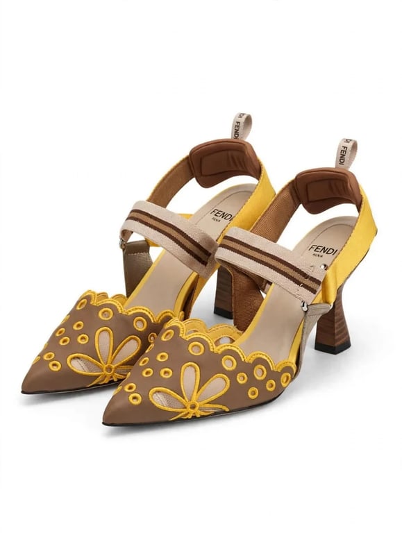 Fendi Colibri slingback pumps