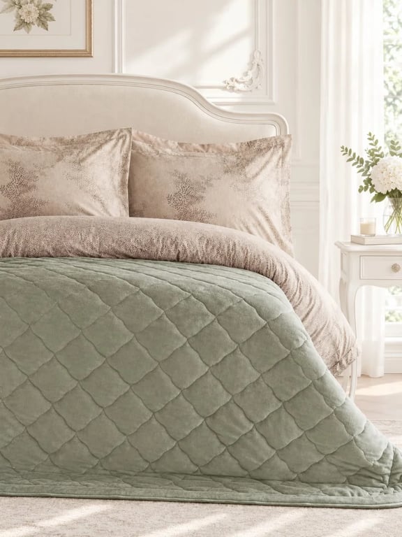 Quilted With Blanket Bedding Set