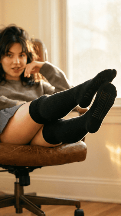 Opaque Thigh-Highs