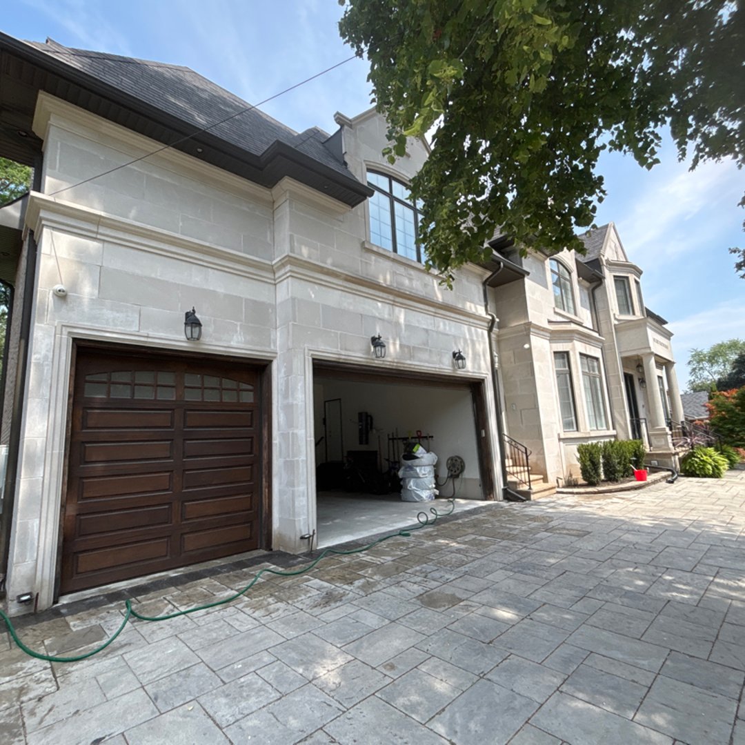 Modern home brick and masonry work by Fix My Brick in Ontario