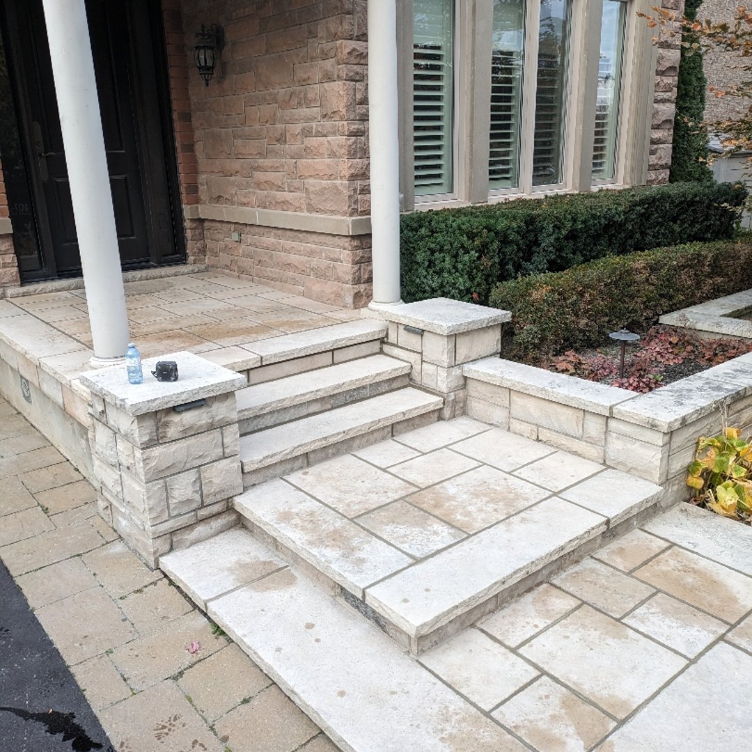 Mortar repair with perfect colour and texture matching