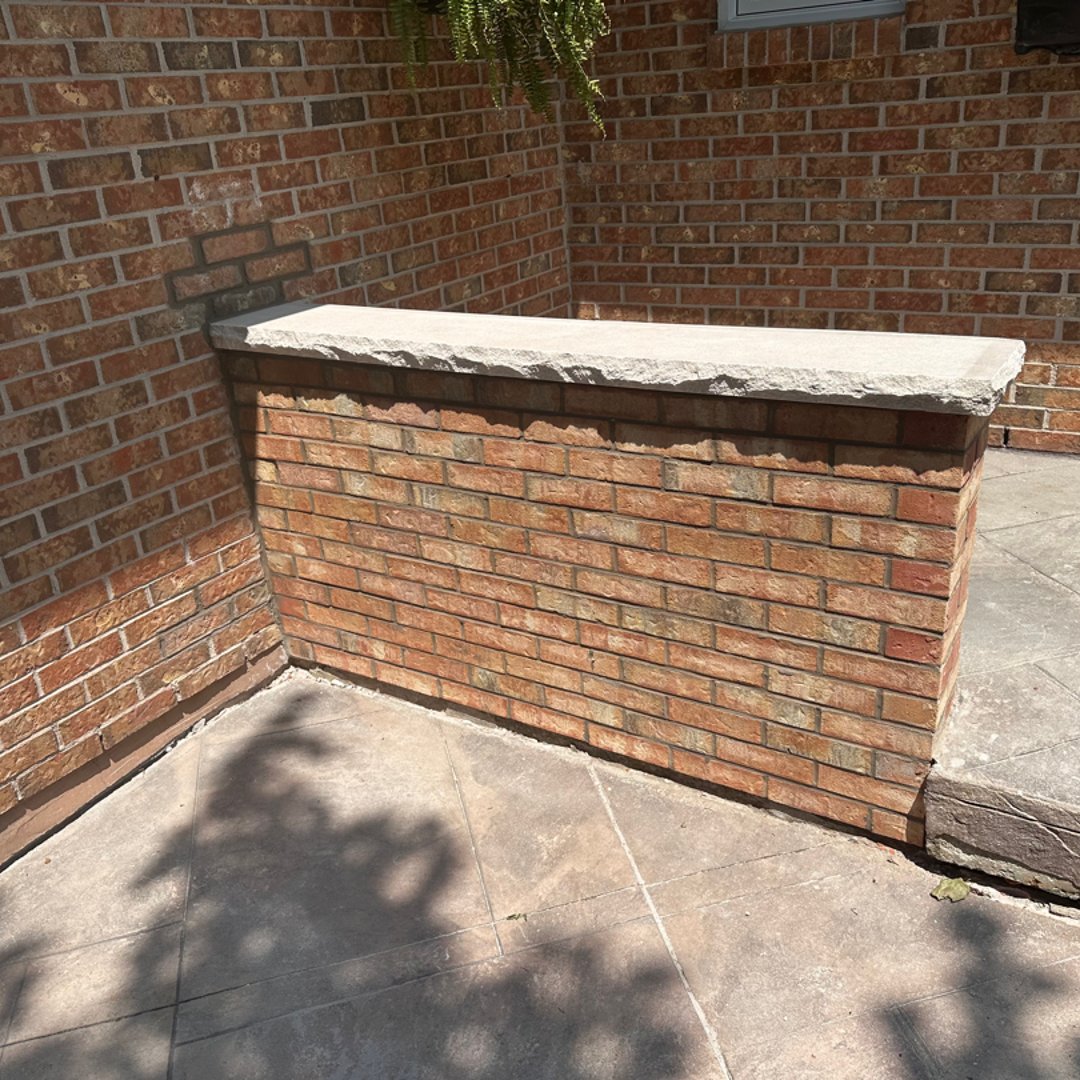After brick repair - restored masonry with seamless integration