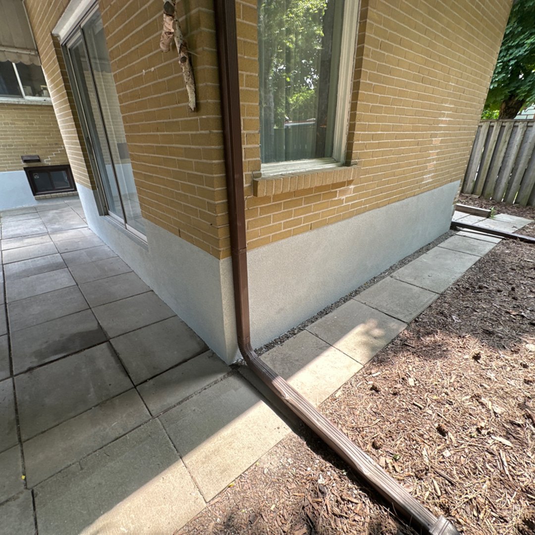 Professional parging and foundation finish by Fix My Brick in Ontario