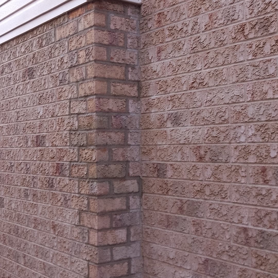 After brick repair - beautifully restored brickwork