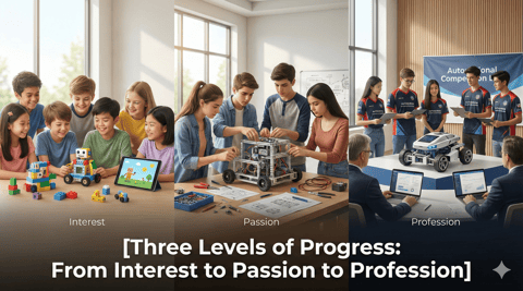 Three Levels of Progress: From Interest to Passion to Profession