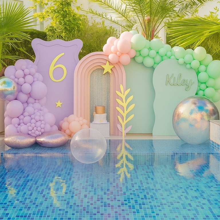 Kiley'S Mermaid Poolside Birthday Party