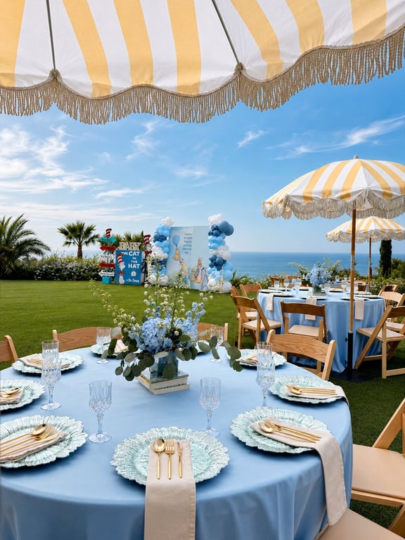 Luxury baby shower brunch in Malibu
