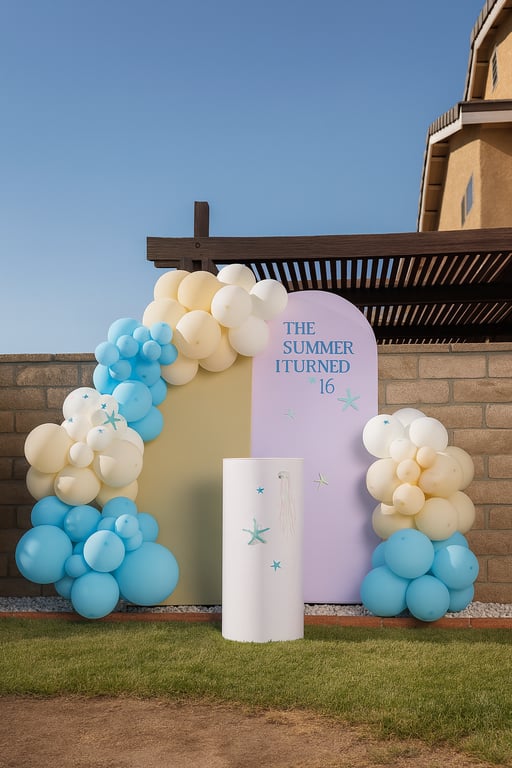 Sweet Sixteen Celebration Backdrop