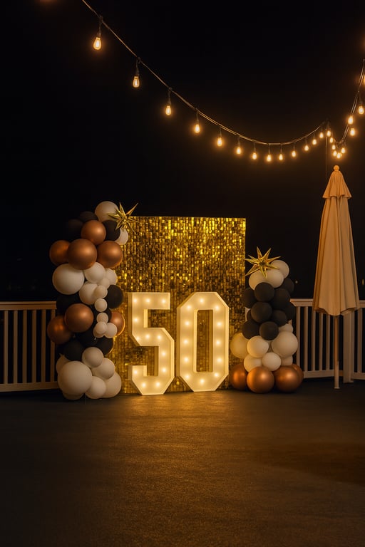 50Th Birthday Bash At Night
