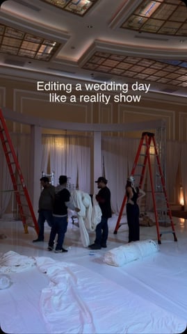 From an empty ballroom to the final reveal.
