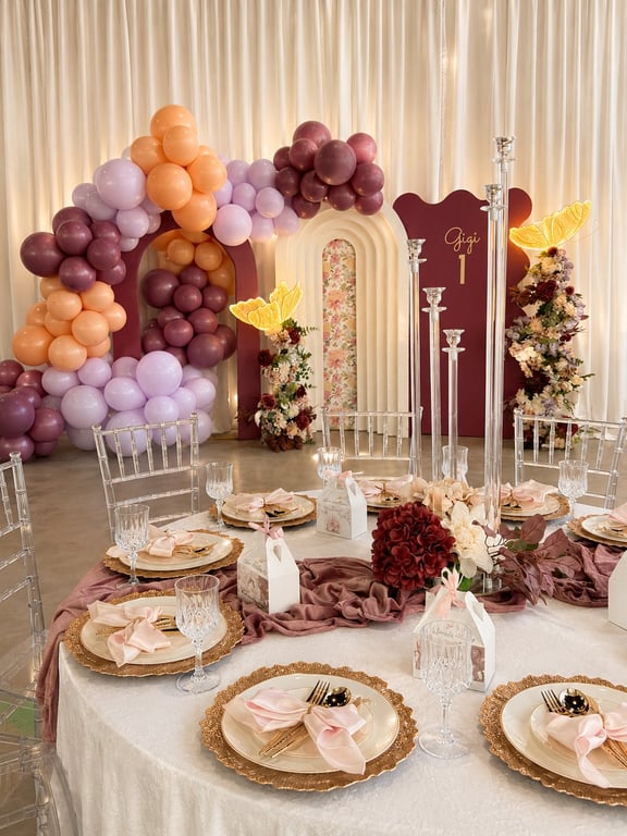Luxury birthday party setup in Los Angeles