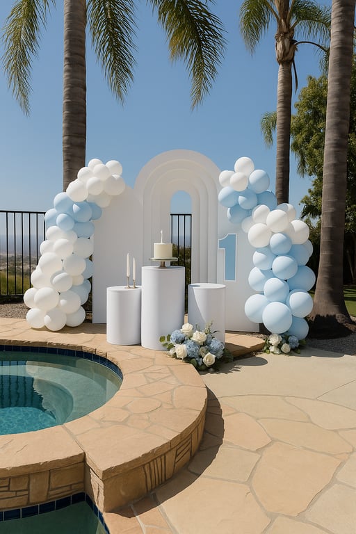 First Birthday Celebration By The Pool