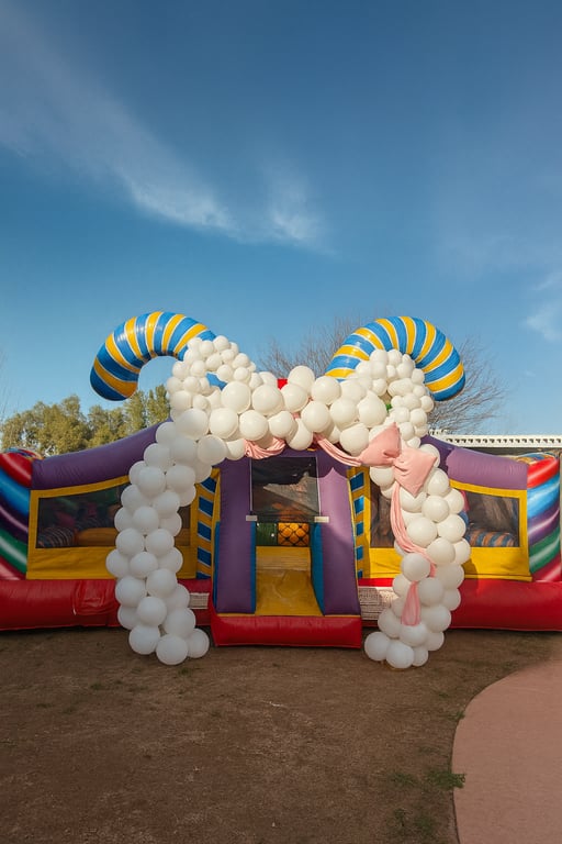 Candy Themed Bounce House Celebration