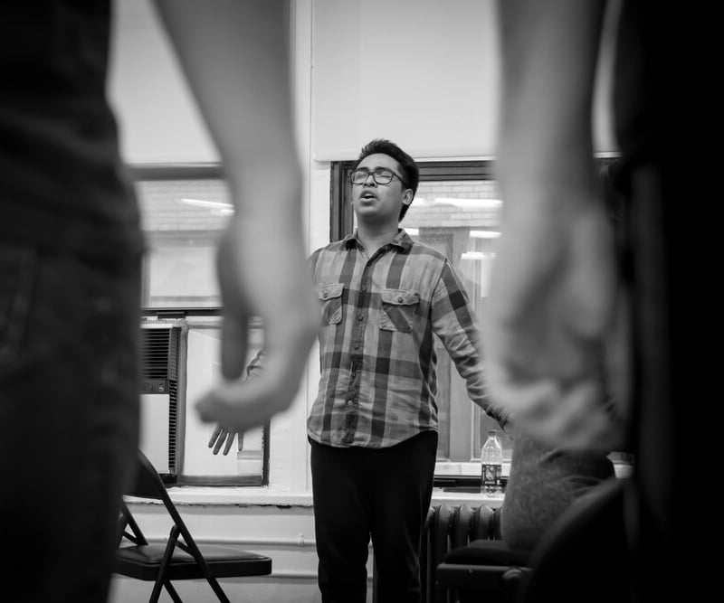 Colby student singing