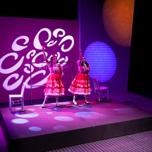 Students performing in theater