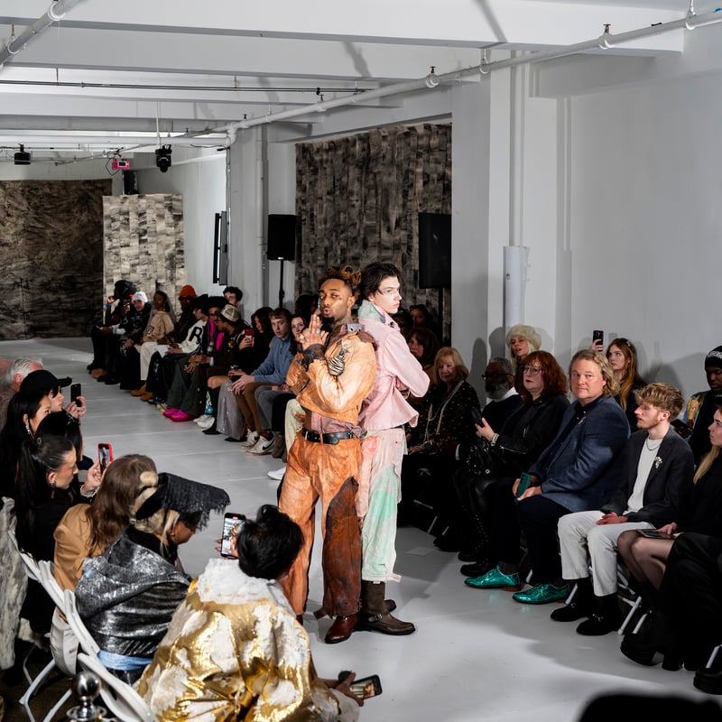Models on the runway