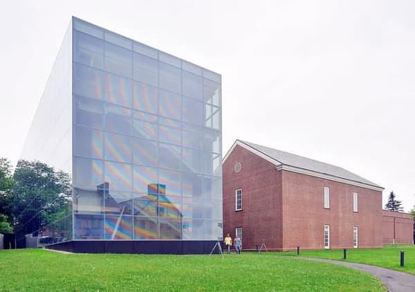 Photograph of the Colby College Museum of Art captured during the day.