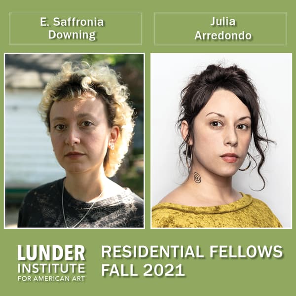Graphic of the two Residential Fellows, Fall 2021