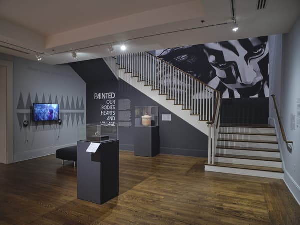Installation view of Painted: Our Bodies, Heart, and Village.