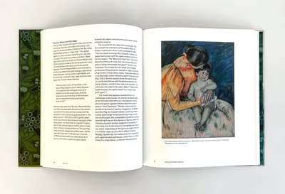 Inside Out: The Prints of Mary Cassatt publication opened to two page spread
