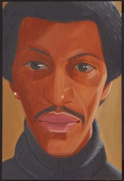 An oil on canvas portrait of Stanley by Alex Katz, 1973.