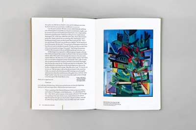 Five American Painters: Lois Dodd, Rackstraw Downes, David Driskell, Yvonne Jacquette, and Alex Katz in Conversation with Sharon Corwin publication open to two page spread