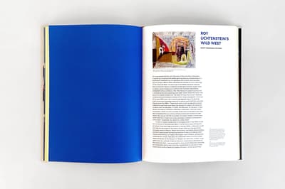 Roy Lichtenstein: History in the Making, 1948–1960 publication open to two page spread