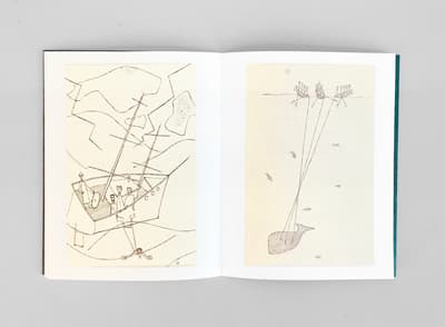 Alex Katz: Moby Dick publication open to illustrative two page spread
