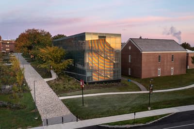 Exterior of Colby Museum.