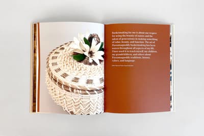 Wiwenikan: the beauty we carry publication open to two page spread