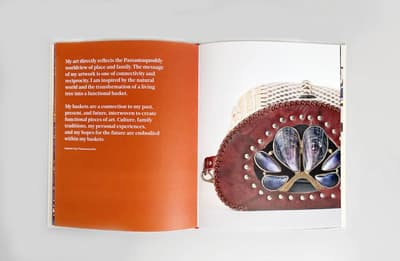 Wiwenikan: the beauty we carry publication open to two page spread